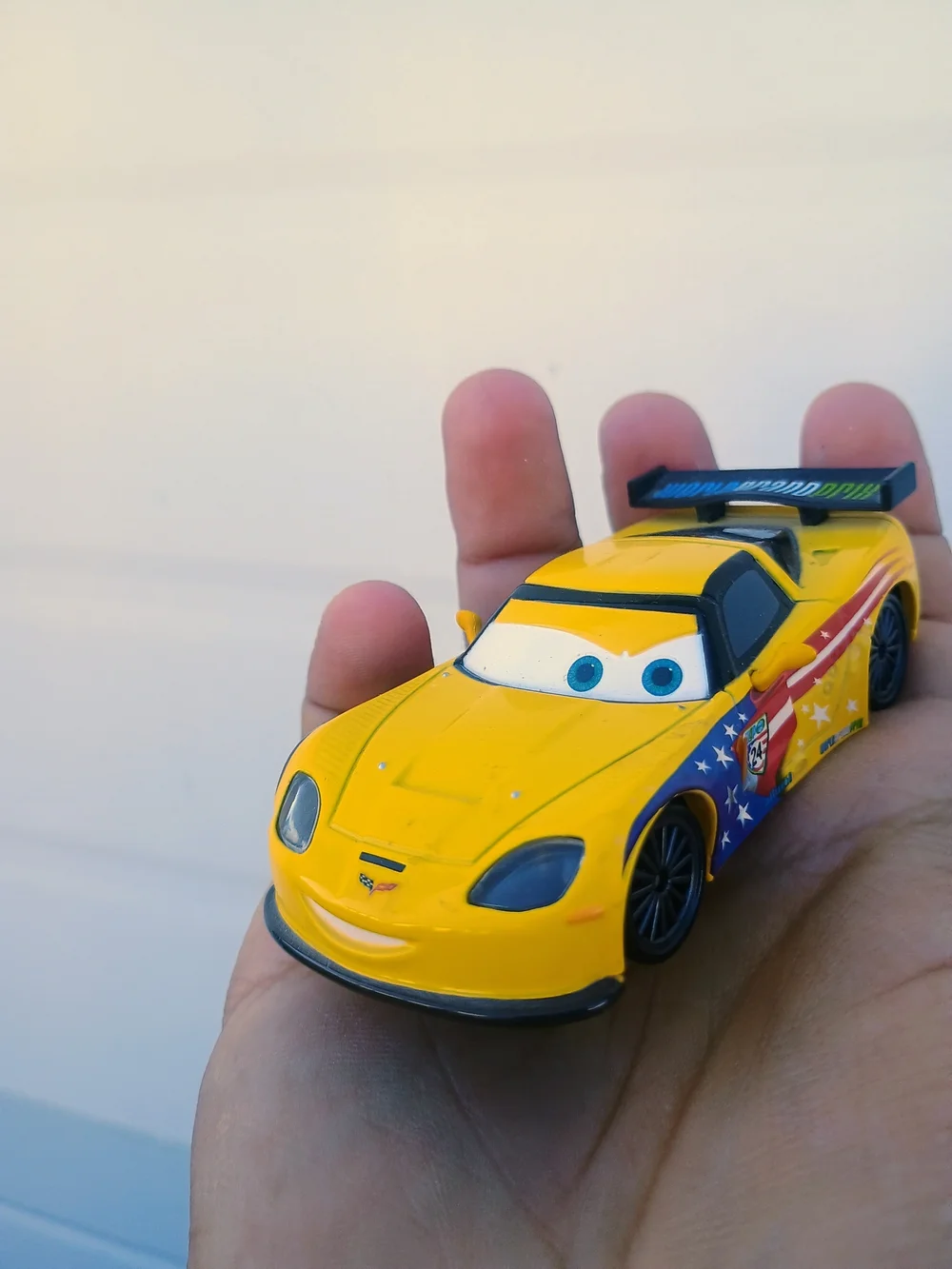 Disney Pixar Cars Lightning McQueen American Racer Jeff Gorvette 1:55 Diecast